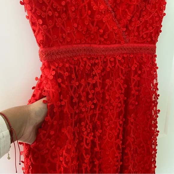 Red Reiss Lace Dress - Picture 4 of 6